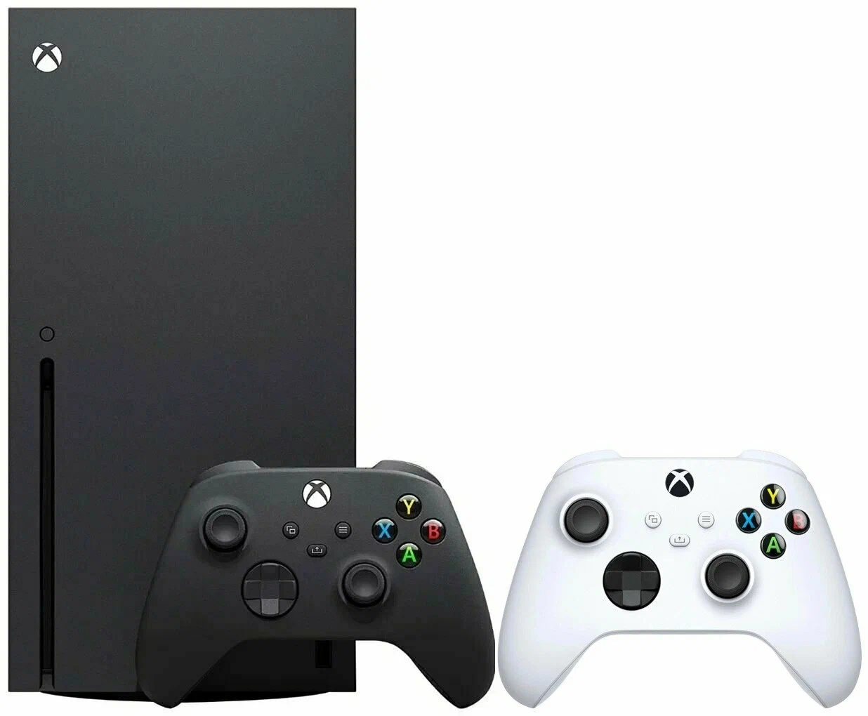 Xbox Series X с двумя геймпадами и Game Pass